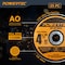 Powertec 4-1/2" Metal Cut Off Wheels, Iridium-Coated Aluminum Oxide 60 Grit, 1/16" Thick, 7/8" Arbor, 50PK 14019-P2 - alternate 6