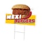 Signmission Mexi Burgers Die Cut Yard Sign & Stake outdoor plastic coroplast window, C-DC-1216-Mexi Burgers19 C-DC-1216-Mexi Burgers19 - alternate 1