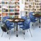 Regency Round Kee Mobile Adjustable Classroom Table W/ 4 Andy Chairs, 42 in W, 42 in L, Neo Walnut TB42RNDNWAPCBK40NV - alternate 5