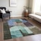 Homeroots 3' X 5' Brown Blue And Green Abstract Washable Indoor Outdoor Area Rug 604470 - alternate 6