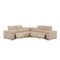 Homeroots Beige Leather Power Reclining L Shaped Five Piece Corner Sectional 643948 - alternate 1