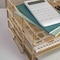 Martha Stewart Ryder 3 Tier Gold Desk Stackable Letter Tray Organizer, Steel Mesh, Tray for Files/Papers/Letters HH-OHD01-3-GLD-MS - alternate 8