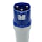 Walther-Werke Pin and Sleeve Plug, 60A, 250/230, 1 Phase, 2 Pole, Blue, Screw Terminals Wire Connection Type 260306 - alternate 9