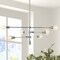 Jonathan Y Ikon 36" 6-Light Modern Vintage Iron Arm-Adjustable LED Pendant, Chrome JYL7598A - alternate 10