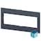 Siemens cover frame for door cutout 137.6 x 45.65 mm WxH accessory for: loadside 3VA9303-0SB40 - alternate 3