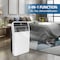 Edendirect 12,000 BTU  Portable Air Conditioner Cools 400 sq. ft. Dehumidifier, 3 Fan Speeds & Smart Control ZR-SPF1-12CWF - alternate 6