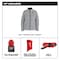 Milwaukee Tool M12 Women's Heated Jacket, Gray, Heats 3 to 12 Hours, 2 Outside Pockets, S F102G-21S - alternate 16