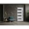 Vdomdoors Front Exterior Prehung Steel Door Ronex0131 Black Enamel Stainless Inserts Entry Metal Modern RONEX0131EXD-BLK-W36 X H80-RH-I - alternate 7