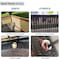 Wrightmaster 3 ft. x 25 ft. Black Balcony Privacy Fence Screen with UV Blockage for Balcony Porch Patio Deck Yard ZR-0325BK - alternate 6