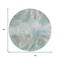 Homeroots 8' Sky Blue And Ivory Round Abstract Washable Indoor Outdoor Area Rug 631355 - alternate 6