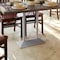Flash Furniture Palis 27in. W x 15in. D Dining Height Double Column Table Base for 30in. x 48in. Table Tops, Silver XU-DG-TB002-OUT-SLV-GG - alternate 7