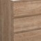 Homeroots 28" Oak Wood Freestanding Bathroom Vanity With White Sink And Three Drawers 624140 - alternate 5
