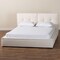 Baxton Studio Laverick Modern Cream Boucle Queen Platform Bed with Border Piping 254-13933-ZORO - alternate 9