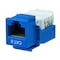 Monoprice Datacom Jack, Cat6, Tooless, Blue 1040 - alternate 1