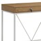 Homeroots 47" Natural and White Writing Desk With Two Drawers 543779 - alternate 8