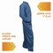 Kleenguard A20 Breathable Particle Protection Coveralls, Zip Front, Elastic, 3X-Large, Blue, 20PK KCC 58506 - alternate 5