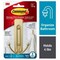 Command Large Bath Hook, 4 lb, 2-Hook, Metal, Satin Brass BATH36-BR-ES - alternate 1