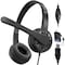 Delton Noise-Canceling Stereo On-Ear Headset, USB Type-A - Black 12Y - alternate 1