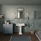 Whitehaus Collection 29 in Traditional Pedestal Sink with Integrated Large Rectangular Bowl and Faucet Drilling AR854-AR805-3H - alternate 6