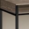 Homeroots 47" Taupe and Black Wood and Metal H-Shape Computer Desk 489894 - alternate 5