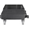 Rubbermaid Commercial Rubbermaid Slim Jim 120 lb. cap. Gray Resin Wheeled Garbage Can Dolly 1980602 - alternate 2