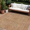 Homeroots 9' X 12' Copper Brown And Beige Geometric Washable Indoor Outdoor Area Rug 594537 - alternate 1