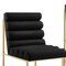 Homeroots Set of Two Tufted Black And Gold Upholstered Faux Leather Dining Side Chairs 545051 - alternate 9