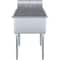 Amgood 27 in. x 27 1/2 in. Stainless Steel Utility Sink With Faucet. 24 in. x 24 in. x 13 in. Bowl SINK S1C-UT-242413-F-K-Z - alternate 3