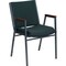 Flash Furniture Fabric Stack Chair w/Arms, Green XU-60154-GN-GG - alternate 1
