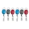 Sicurix Quick Clip Oval ID Badge Reel, 3 Colors Per Set, 2PK 68769 - alternate 1