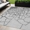 Homeroots 5' X 8' Gray And Charcoal Abstract Washable Indoor Outdoor Area Rug 601129 - alternate 1