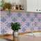 Homeroots 12" X 12" Vintage Purple and Taupe Mosaic Peel and Stick Removable Tiles 556413 - alternate 8