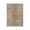 Homeroots 9' X 12' Terra Cotta Silver And Charcoal Oriental Washable Indoor Outdoor Area Rug 588850 - alternate 9