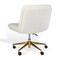 Martha Stewart Eloise Upholstered Office Chair in Off White/Polished Brass CH-232196-2-CR-GLD-MS - alternate 9