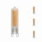 Bulbrite LED Filament, 4.5 Watt Dimmable T5 Light Bulb, Frost Finish, G9 Base, 3000K, 450 Lumens, 4PK 862046 - alternate 1