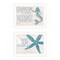 Homeroots Set Of Two Mermaid Kisses Starfish Wishes 2 White Framed Print Wall Art, 2PK 408010 - alternate 6