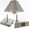 Jonathan Y Ruthen 25 in. Industrial Style Iron Pyramid Bedside LED Table Lamp with USB Charging Port, Nickel JYL6017A - alternate 8