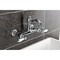 Kingston Brass Two-Handle Wall Mount Bridge Kitchen Faucet, Polished Chrome KS3251PL - alternate 6