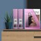 Acrimet Magazine File Holder Vertical Rack, Durable Plastic Desk Organizer, Clear Pink, 2PK 277.8 - alternate 9