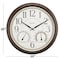 Westclox Clock, 20 in Dia, Round, Bronze Frame, Plastic Clock Face, Analog, Glass Lens 32247 - alternate 5
