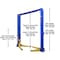 Atlas Automotive Equipment Platinum Pvl12 Ali Certified Commercial Grade Overhead 2-Post Lift 12,000 Lb. Capacity AP-PVL12-3 - alternate 10
