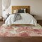 Homeroots 9' X 12' Pink And Ivory Abstract Washable Indoor Outdoor Area Rug 643605 - alternate 4