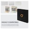 Newhouse Hardware Wired Metal Square Surface Mount Doorbell Chime Push Button with LED Button Light in Black BT6SL - alternate 8
