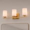 Vaxcel Park Ridge 3-Light Vanity Light, Champagne Gold, Frosted White Glass, 22-In. Wide W0572 - alternate 9