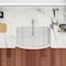 Wrightmaster 30 in. Curved Apron-Front Single Bowl White Ceramic Kitchen Sink w/Bottom Grids and Basket Strainer ZOR-AW301910DS - alternate 9