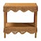 Bali & Pari Oteria Bohemian Light Honey Scalloped Rattan Side Table 250-13645-ZORO - alternate 8