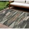 Homeroots 8' X 10' Charcoal Copper And Ivory Abstract Washable Indoor Outdoor Area Rug 612488 - alternate 1
