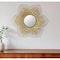 Homeroots 27" Gold Floral Sunburst Iron Framed Accent Mirror 485019 - alternate 6