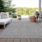 Homeroots 10' X 14' Gray Black And Ivory Geometric Washable Indoor Outdoor Area Rug 596745 - alternate 8