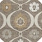 Homeroots 8' Brown Beige And Taupe Round Medallion Washable Indoor Outdoor Area Rug 589598 - alternate 7